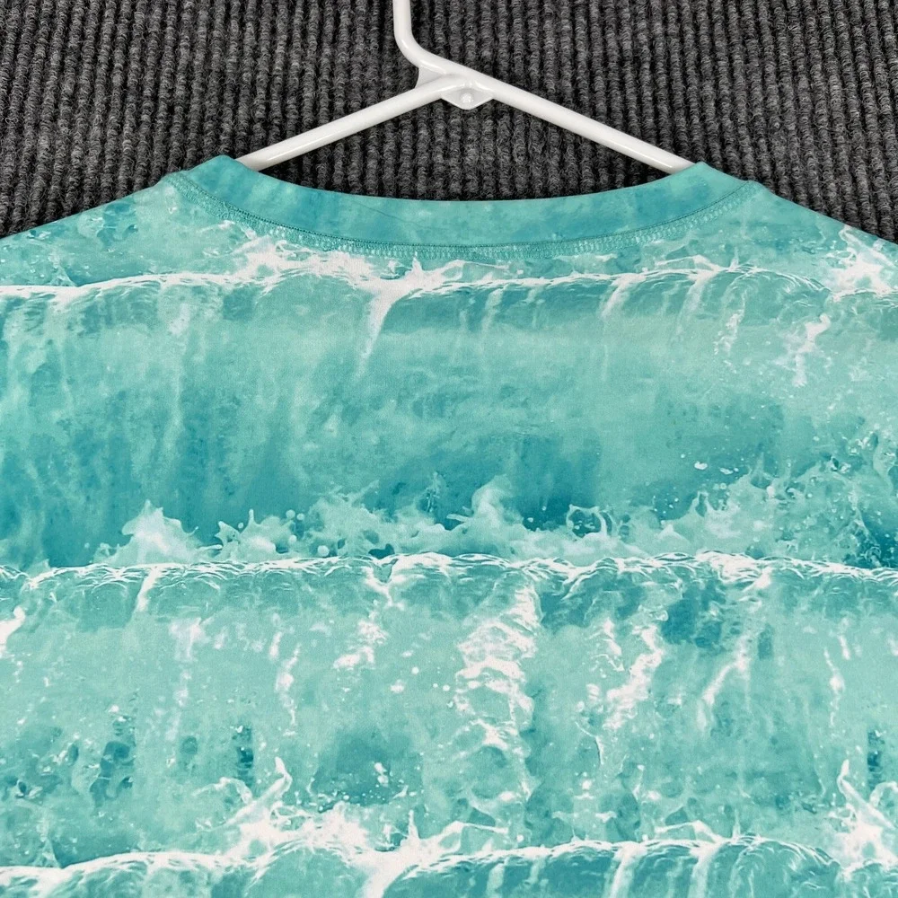 Reel Life Shirt Mens XL Extra Large Green Long Sleeve Fishing Outdoor Casual